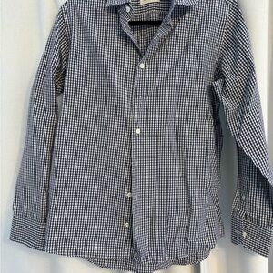 Taylor Stitch Navy Checkered Button Down Shirt